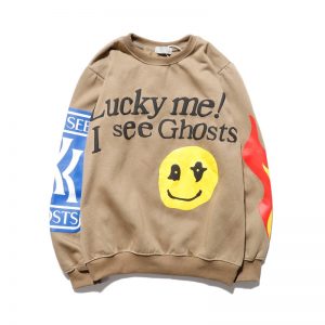 Kanye West Pullover "Lucky Me! I See Ghosts" Sweatshirts KWM1809