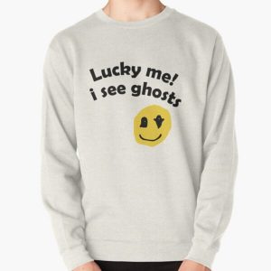 Kanye West Lucky me I see ghosts Pullover Sweatshirt RB1809 product Offical Kanye West Merch