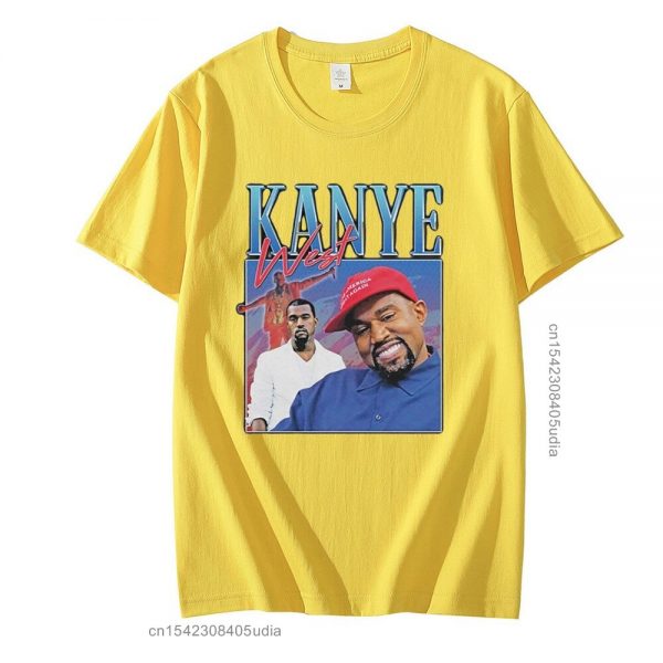 New Hip Hop T Shirt Kanye West 90s Vintage Graphics Tee Shirt for Men Oversize Cotton 2 - Kanye West Shop