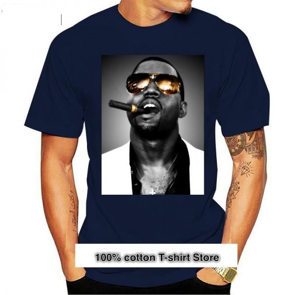 Real FACT Camiseta de KANYE WEST SHADES CIGAR CHROME URBAN RAP HIP HOP para hombres camiseta - Kanye West Shop