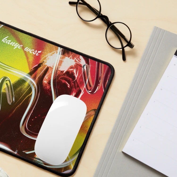 Trippy Kanye West Portrait Mouse Pad 25x30cm 3 - Kanye West Shop Trippy Kanye West Portrait Mouse Pad 25x30cm - Image 3